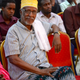 Somali poet Hadrawi enjoying poetry presented by one of his successor’s, Hasan Ganay